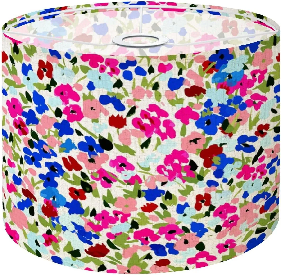 Colorful Lampshades Lamp Shades Boho 1 Pack tiny flowers For summer print dress Light Shade for Table Lamps Floor Lamps Drum Lamp Shades Lampshade Replacement