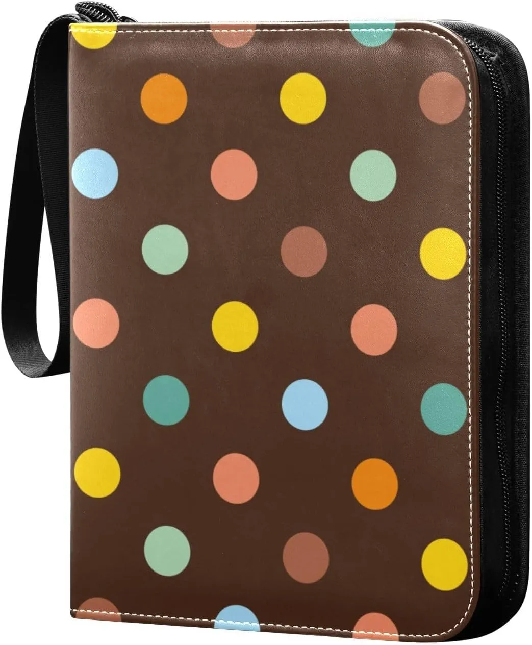 Colorful Polka Card Binders Trading Card Binder with Sleeves Trading Card Binder