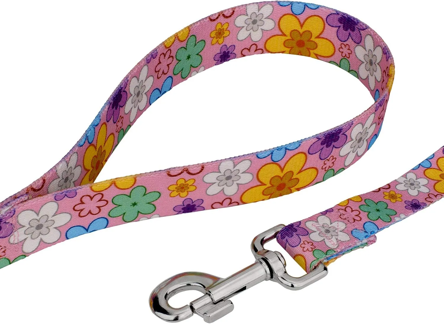 Country Brook Petz - May Flowers Martingale Dog Collar and Leash - Floral Collection Featuring Charming Designs (1/2 Inch, Extra Small)