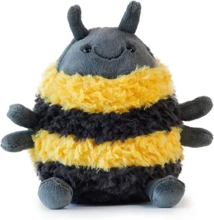 Cute Bee Stuffed Animal Small Honeybee Plush Doll Toy, Bee Gift for Children Girls Boys 6.3 inch