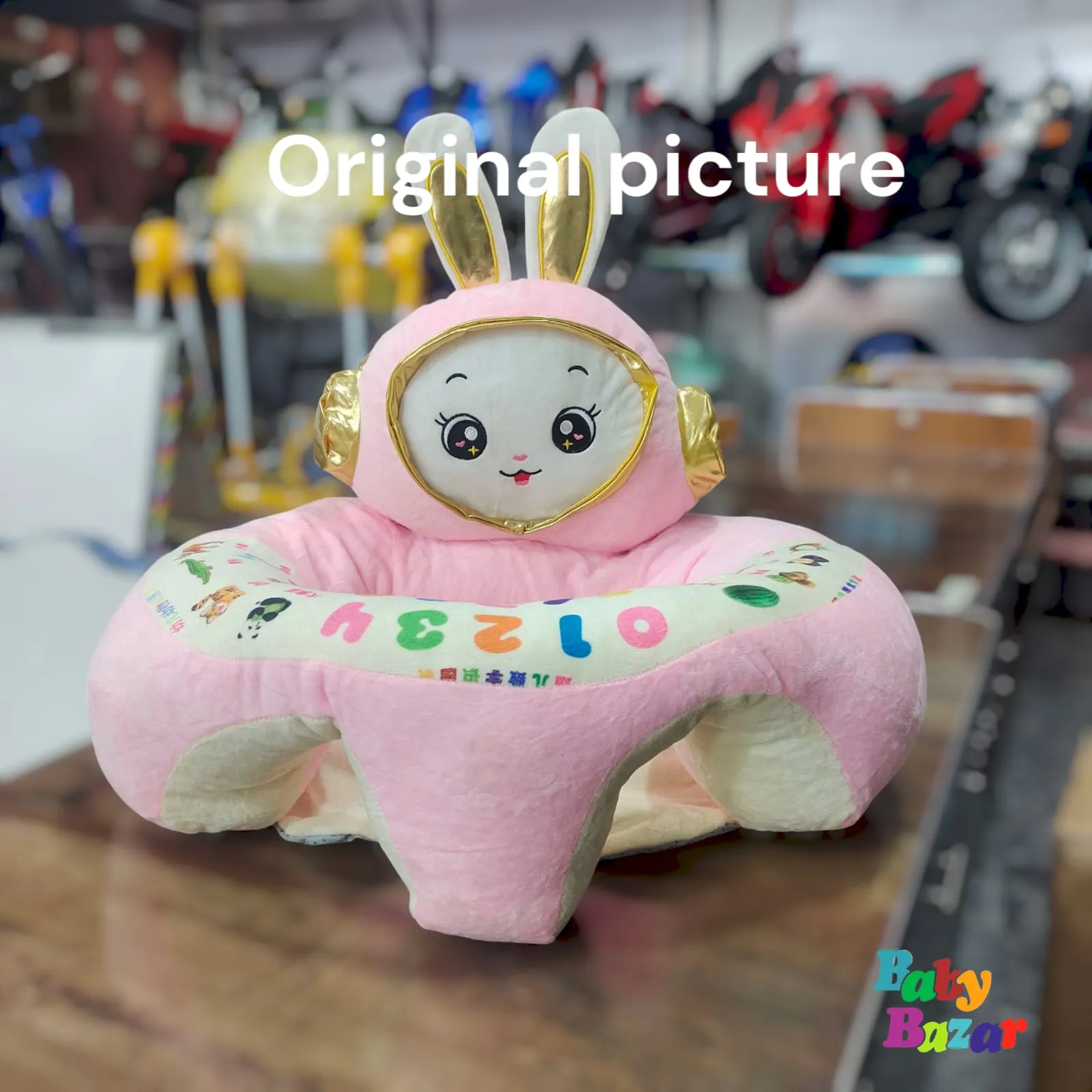 Cute Bunny Plush Baby Sofa Seat – Soft & Comfortable