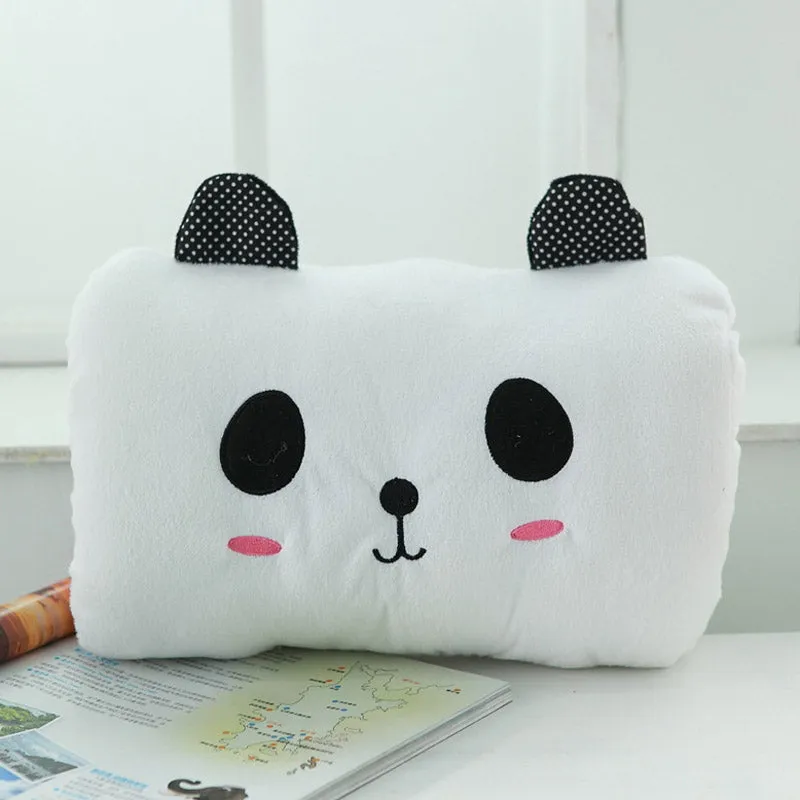 Cute Frog Cat Bunny Bear Hand Warmer Plush Pillows