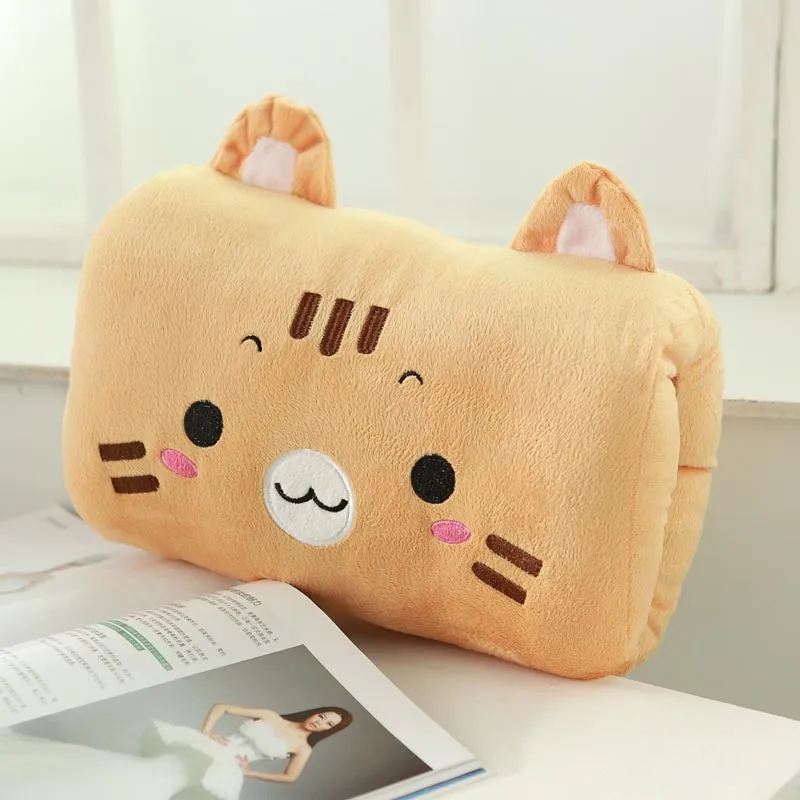Cute Frog Cat Bunny Bear Hand Warmer Plush Pillows