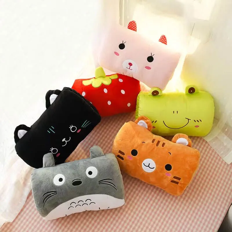 Cute Frog Cat Bunny Bear Hand Warmer Plush Pillows