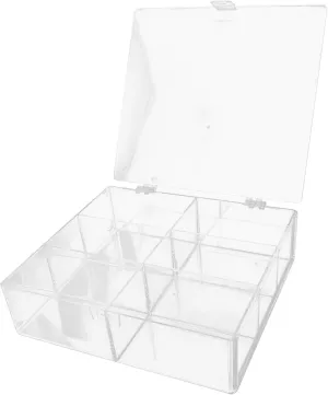 Desktop Acrylic Cotton Pad Holder with Lid Multi Compartment Makeup Organizer for Cotton Swabs Lipsticks and Clear Storage Box for Vanity and Bathroom Use