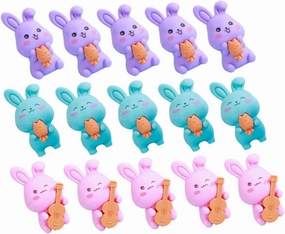 DOITOOL 36pcs Adorable Bunny Erasers Cute Erasers for Classroom Stationery Party Favors and Creative School Supplies Aesthetic Cartoon Design