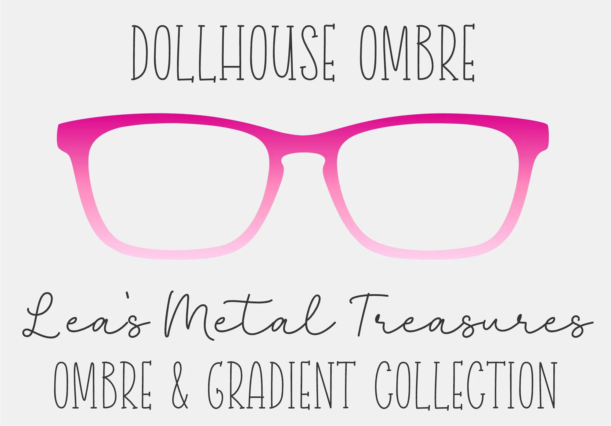 Dollhouse ombré TOPPER COMES WITH MAGNETS