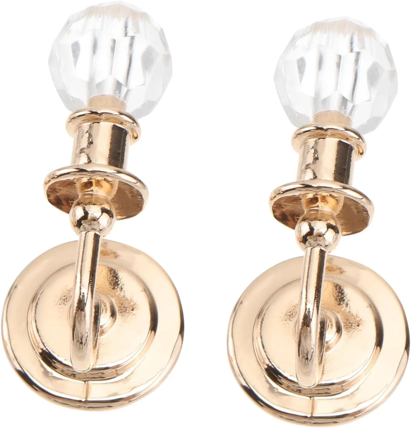 Dollhouse Wall Lamps 2pcs Vintage Metal Mini Wall Lights 1:12 Scale Girl Toys Crystal Diamond Hanging Lamps