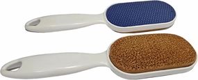 Dual Sided - Pumice Stone for Feet - Hard Skin Remover Glass Foot File - Terracotta Scrubber - Callus Remover - Dead Skin Remover - in Shower Foot Scrubber - Foot Rasp