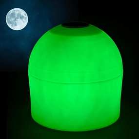 Dunn-Rite Solar Powered LED Nighttime Illuminating Full-Size Marker Buoy (Green)