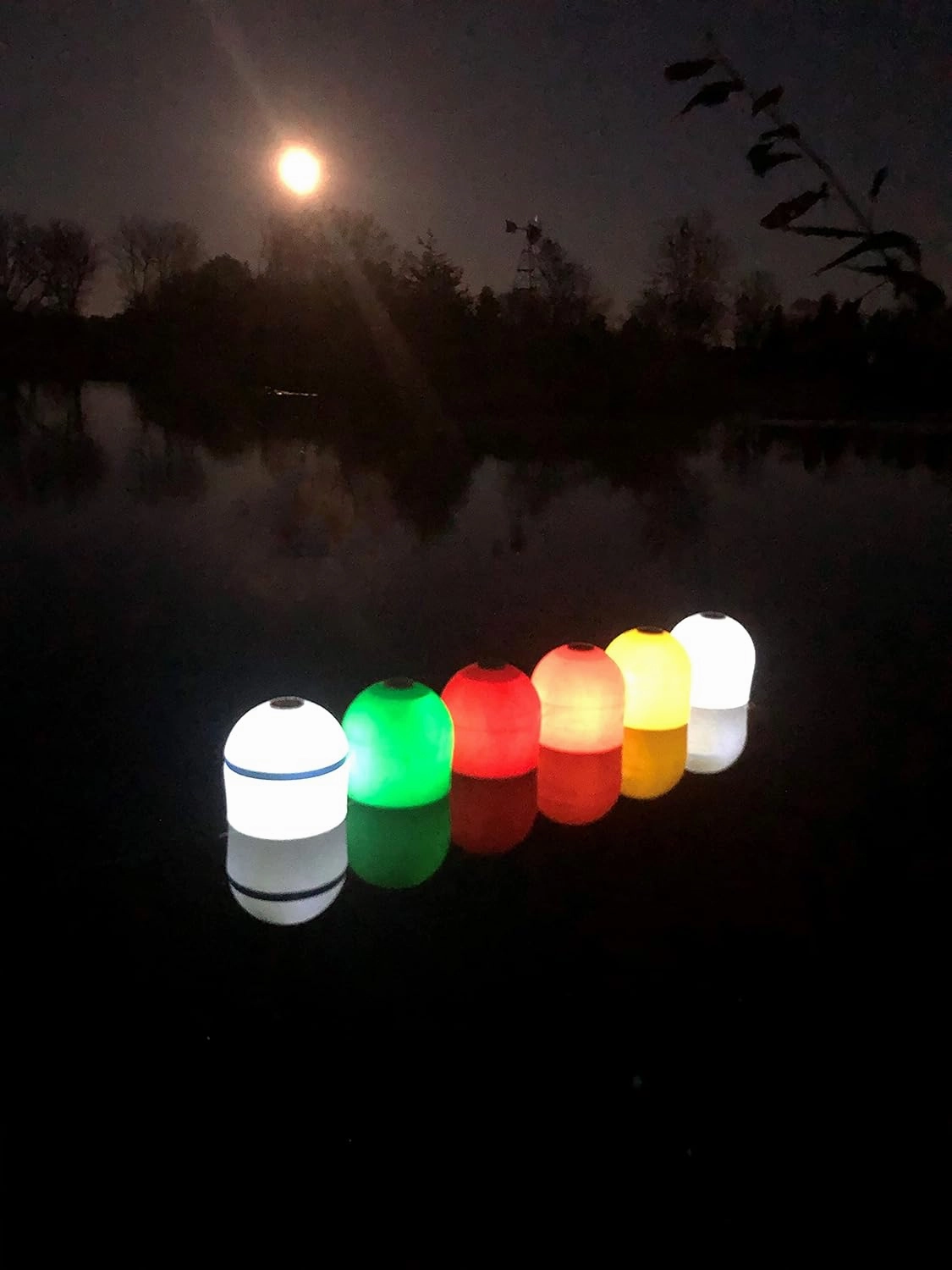 Dunn-Rite Solar Powered LED Nighttime Illuminating Full-Size Marker Buoy (Orange)