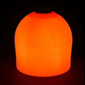 Dunn-Rite Solar Powered LED Nighttime Illuminating Full-Size Marker Buoy (Orange)