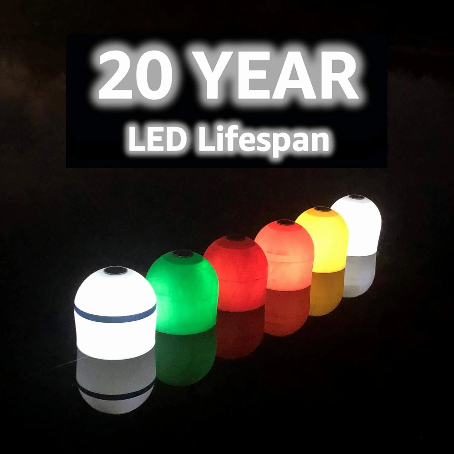 Dunn-Rite Solar Powered LED Nighttime Illuminating Full-Size Marker Buoy (Red)