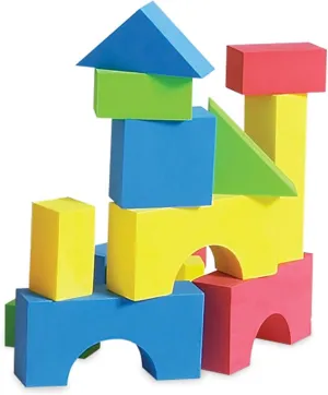 Edushape Educolor Building Blocks, 80 Piece, (716576)
