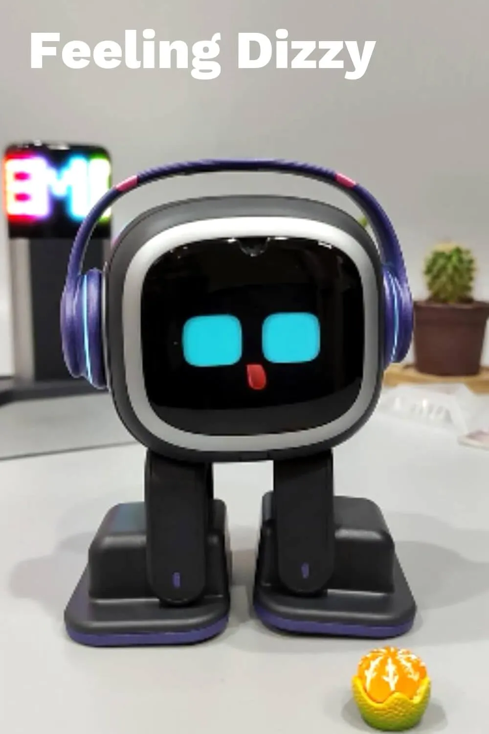 EMO Go Home AI Desktop Pet Robot with EMO Smart Lighting Automatic Charging Version by Living.AI