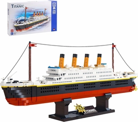ENHANA Micro Mini Blocks Titanic Building Block Set Titanic Cruise Ship Model Building Kit Boat Bricks for Adults DIY Educational Toys Gifts for Kids Age of 6-12 Years 1288 Pieces