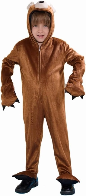 EraSpooky Kids Brown Bear Hooded Costume Halloween Cute Animals Fancy Dress