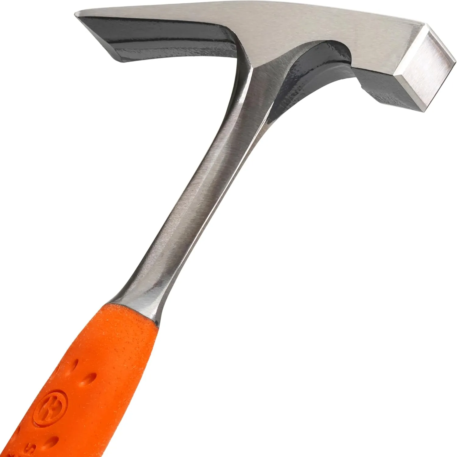 ESTWING Bricklayer's/Mason's Hammer - 20 oz Hi-Vis Masonry Tool with Forged Steel Construction & Shock Reduction Grip - EO-20BL