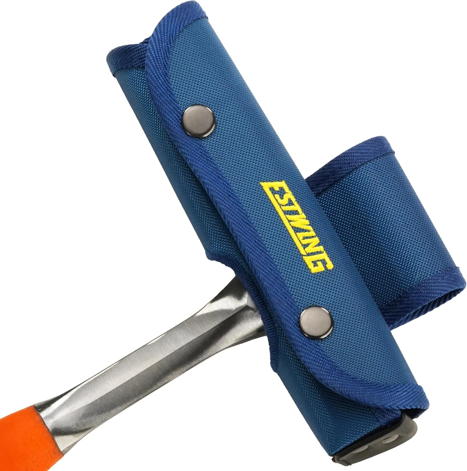 ESTWING Bricklayer's/Mason's Hammer - 20 oz Hi-Vis Masonry Tool with Forged Steel Construction & Shock Reduction Grip - EO-20BL