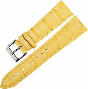 Fashion Watchbands Genuine Leather Watch Strap 12mm-22mm for Women Watch Band for Watch Bracelet(White-Dinosaur Doodle4,18mm)