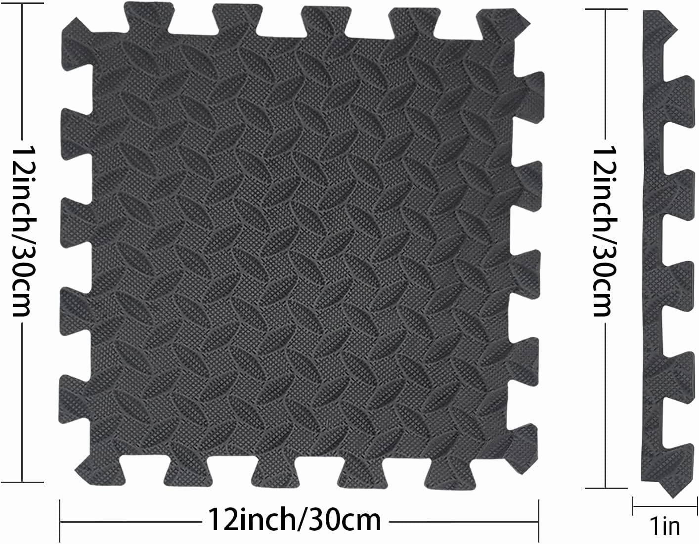 Febyyer Interlocking Soft Foam Floor Mat - 20 Tiles Protective Gym Flooring Set, Exercise Mats EVA Puzzle Rubber Tiles, Ground Surface Protection Workout Underlay Matting Sports Home Fitness Garage