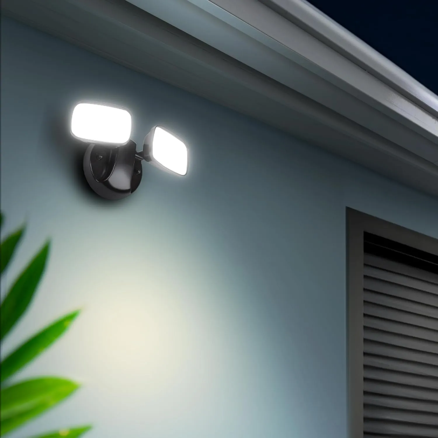 Feit Electric LED Security Outdoor Light, 28W LED Waterproof Flood Light, Adjustable Dual Head, 2000 Lumens, 5000K Daylight, 50,000 Hour Lifespan, Bronze, S9DFL/850/BZ/V1