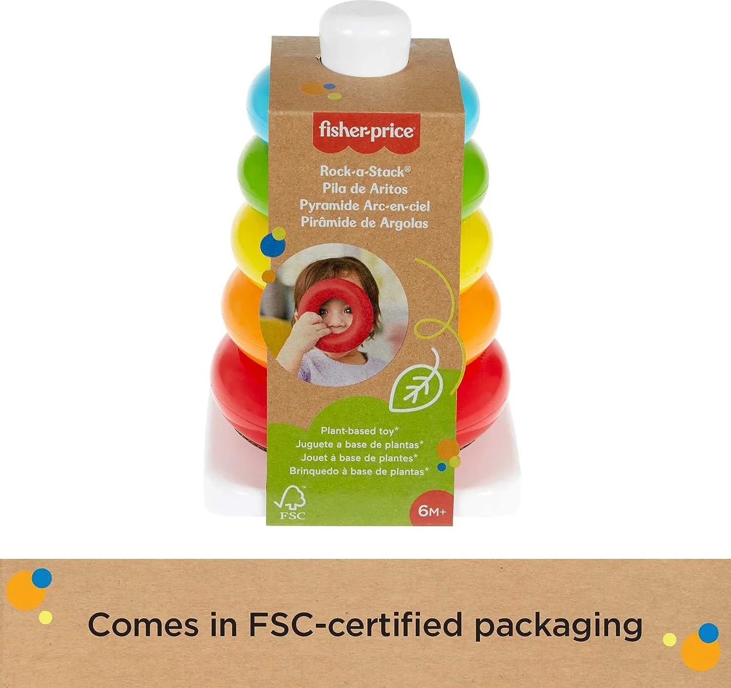 Fisher-Price Eco Rock A Stack Baby Toy