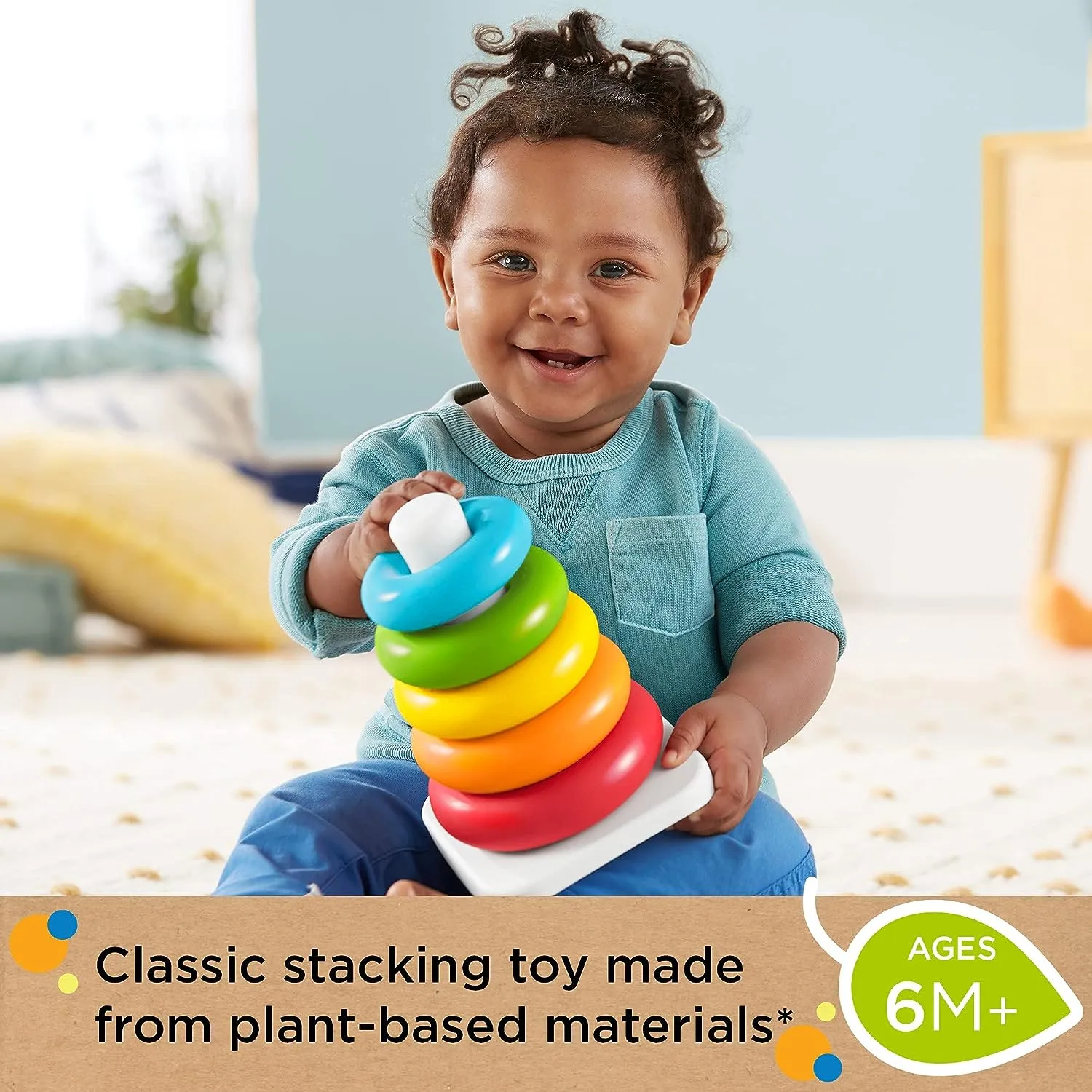 Fisher-Price Eco Rock A Stack Baby Toy