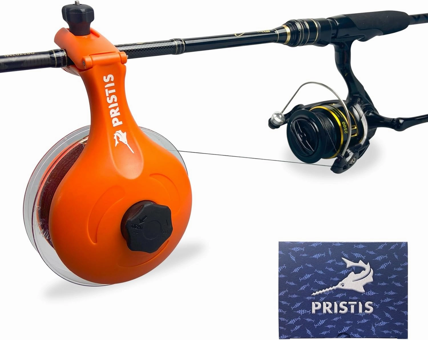 Fishing Line Winder, Reel Spooler with Unwinding System, Spool Holder with Handhold & Clamps, Anti-Twist Spooling Station, Adjustable Versatile Accessories for Baitcasting and Spinning Reel