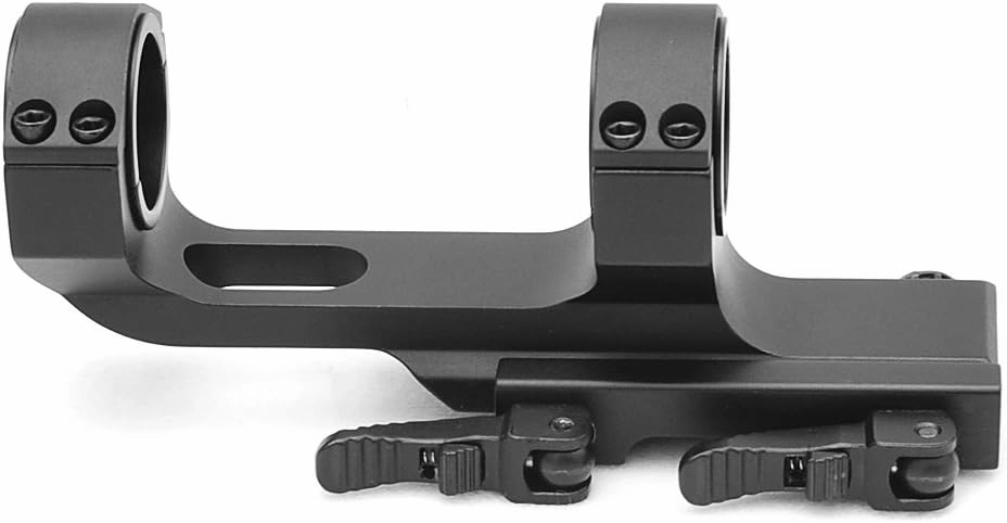 Flat Top Offset One Piece QD Scope Mount with Quick Release Cam Locks 1913 Picatinny Rails