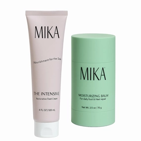 Foot Care Bundle | Urea Foot Cream   Moisturizing Foot Balm Stick | Treats Dry Cracked Heels | Exfoliates, Hydrates & Softens | Vegan, Paraben & Phthalate Free.