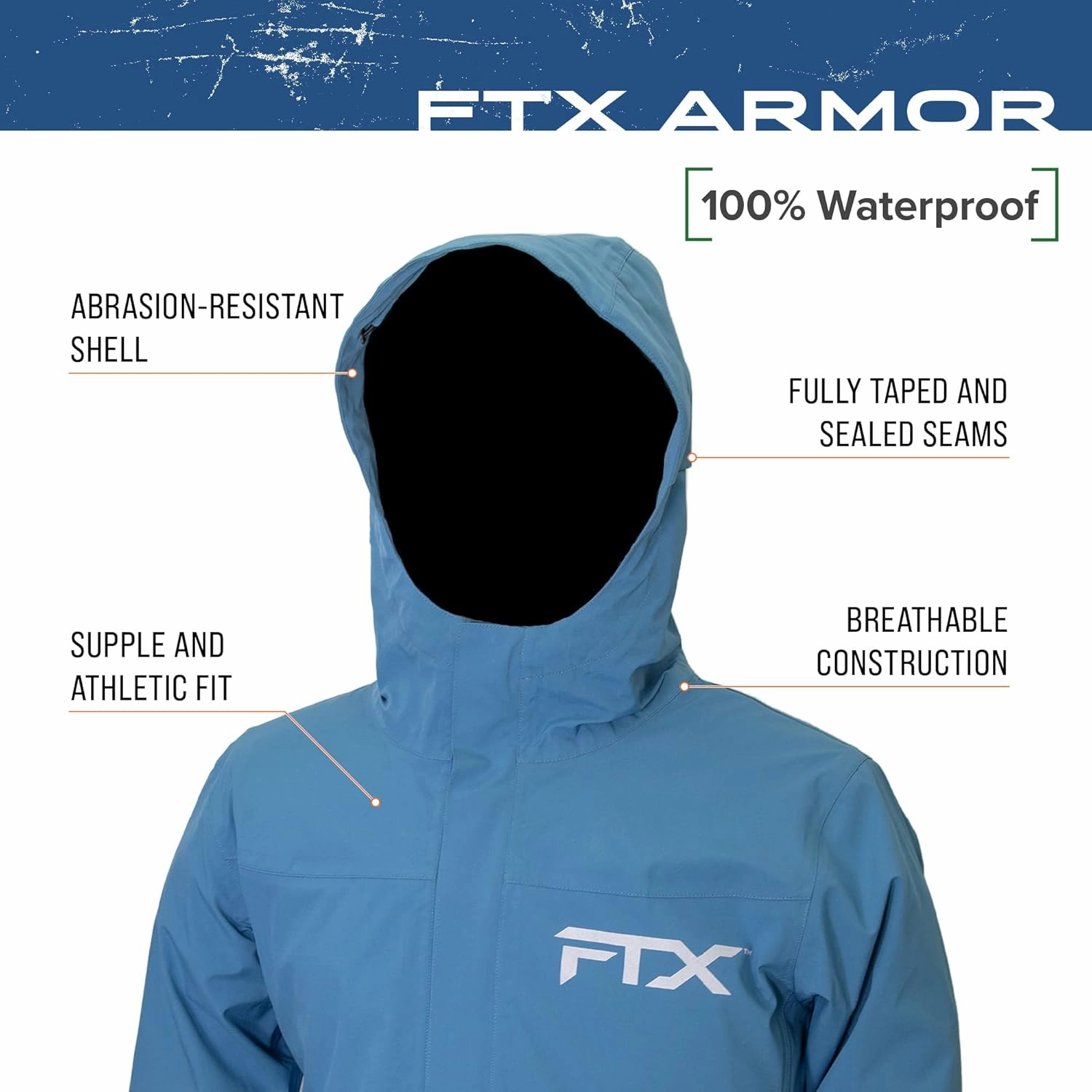 FROGG TOGGS Men's FTX Armor Premium Waterproof Rain, Fishing/Anglers Jacket