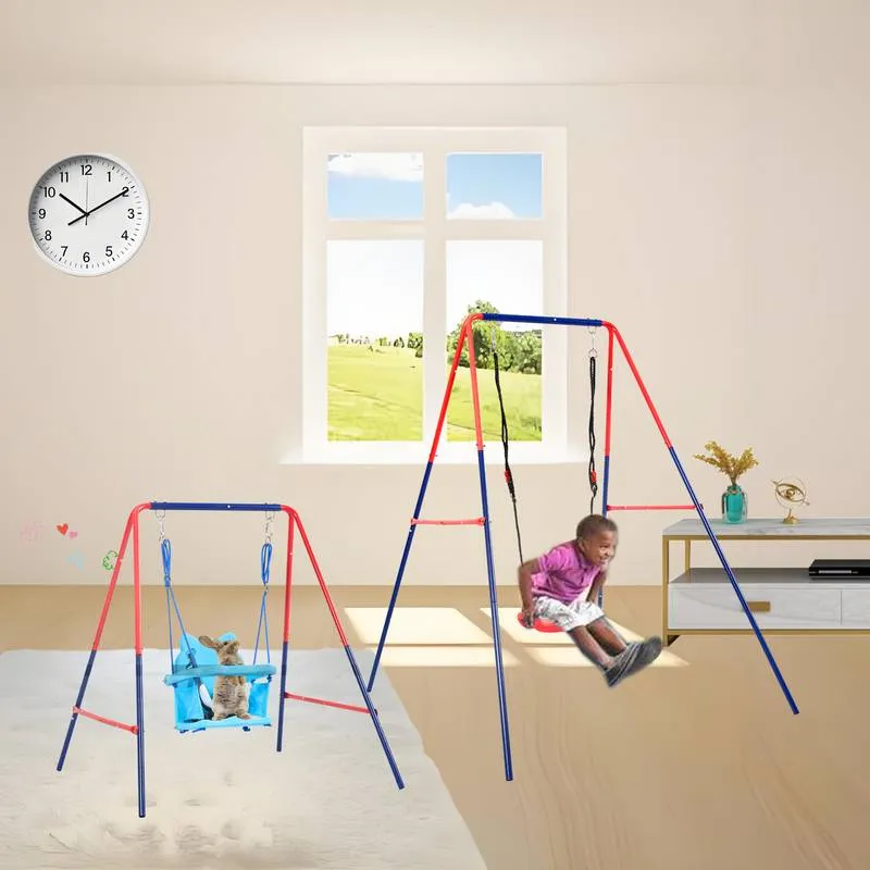Fun & Safe 2-in-1 Outdoor Baby Swing