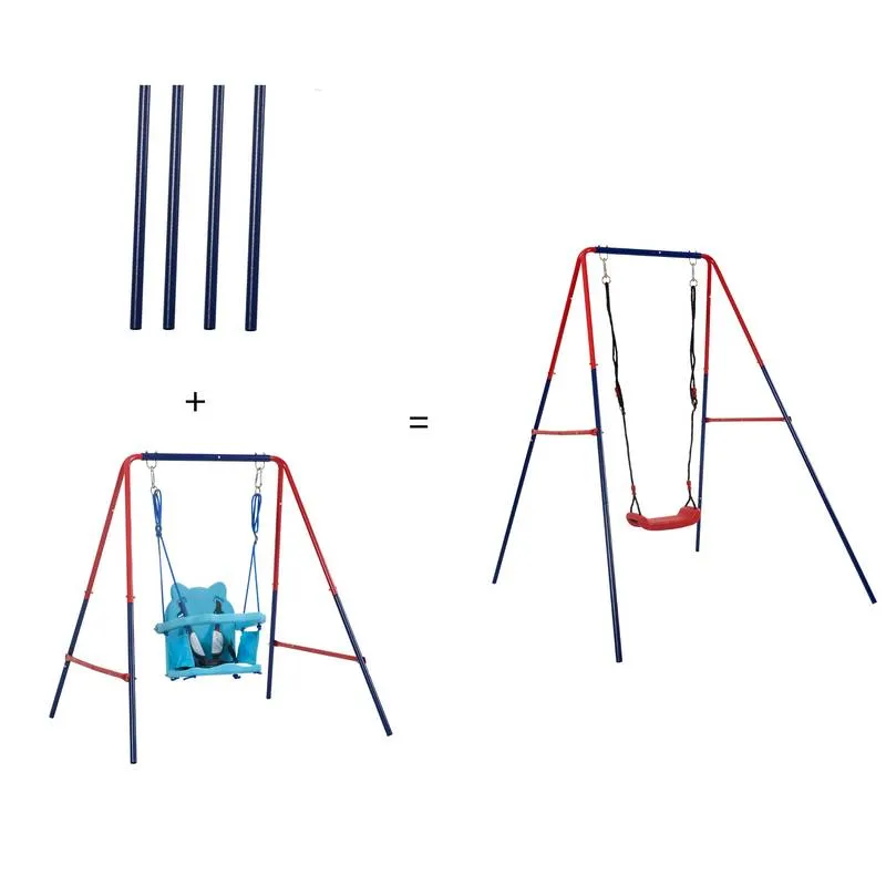 Fun & Safe 2-in-1 Outdoor Baby Swing