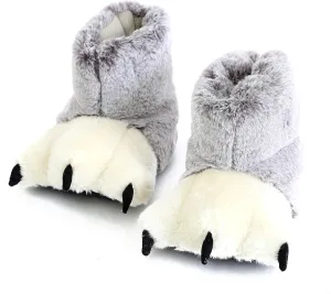 Funny Bear Paw Slippers Adult Monster Dino slippers for toddler Boys dinosaur slippers