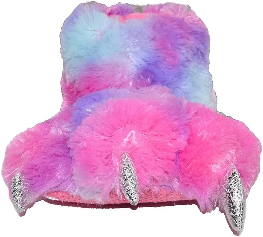 Funny Bear Paw Slippers Adult Monster Dino slippers for toddler Boys dinosaur slippers