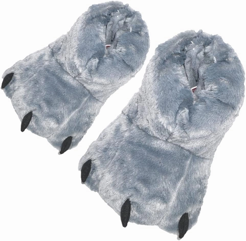 Funny Bear Paw Slippers Adult Monster Dino slippers for toddler Boys dinosaur slippers