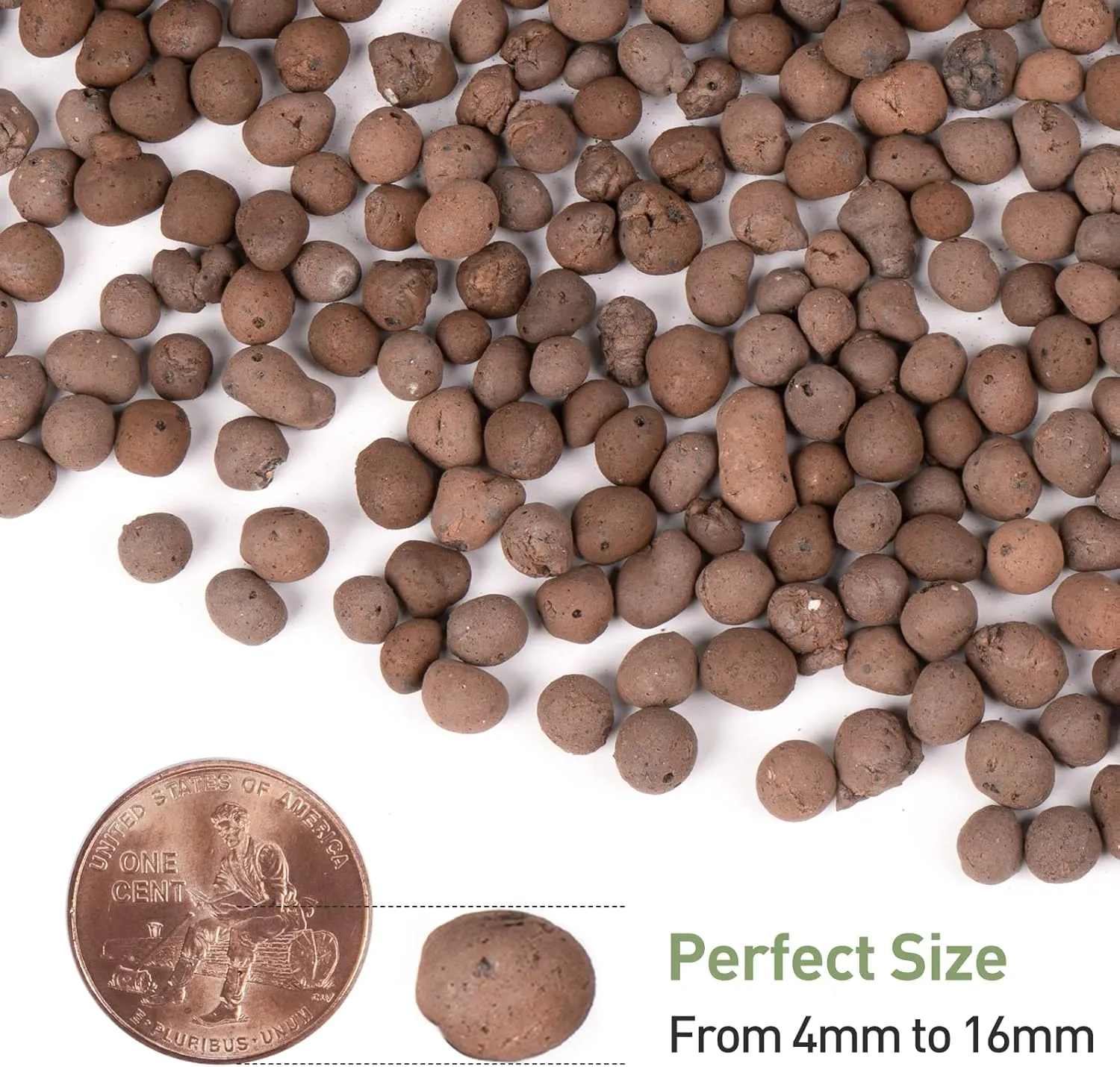 GASPRO 10lb LECA Expanded Clay Pebbles for Plants, Hydroponics, Aquaponics, 100% Natural Leca Balls for Soil Root Development, Orchid Potting Mix, Drainage and Reusable, 4-16mm