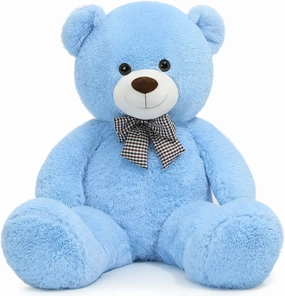 Giant Teddy Bear Plush Stuffed Animals for Girlfriend or Kids 47 Inch, (Blue)