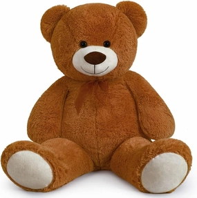 Giant Teddy Bear Stuffed Animals Plush Toy Cute Life Size Big Plush Teddy Bear for Kids Girlfriend, Soft Stuffed Bear Animals for Birthday Valentine's Day Anniversary Christmas(110cm/43.3inch, Brown)