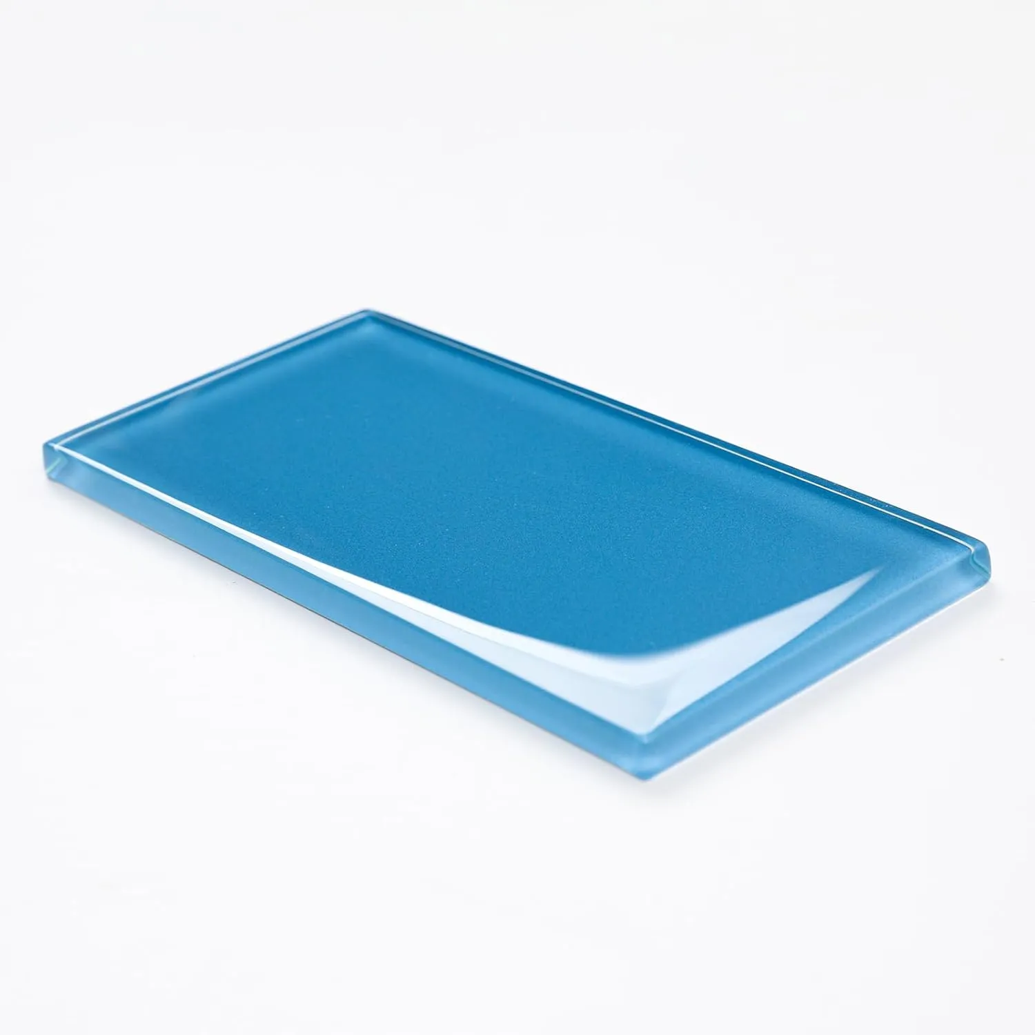 Glass Subway Tile, 3x6 Inch Glass Tile for Kitchen Backsplash Bathroom Shower Wall Blue (32 Pcs 4 sq.ft)