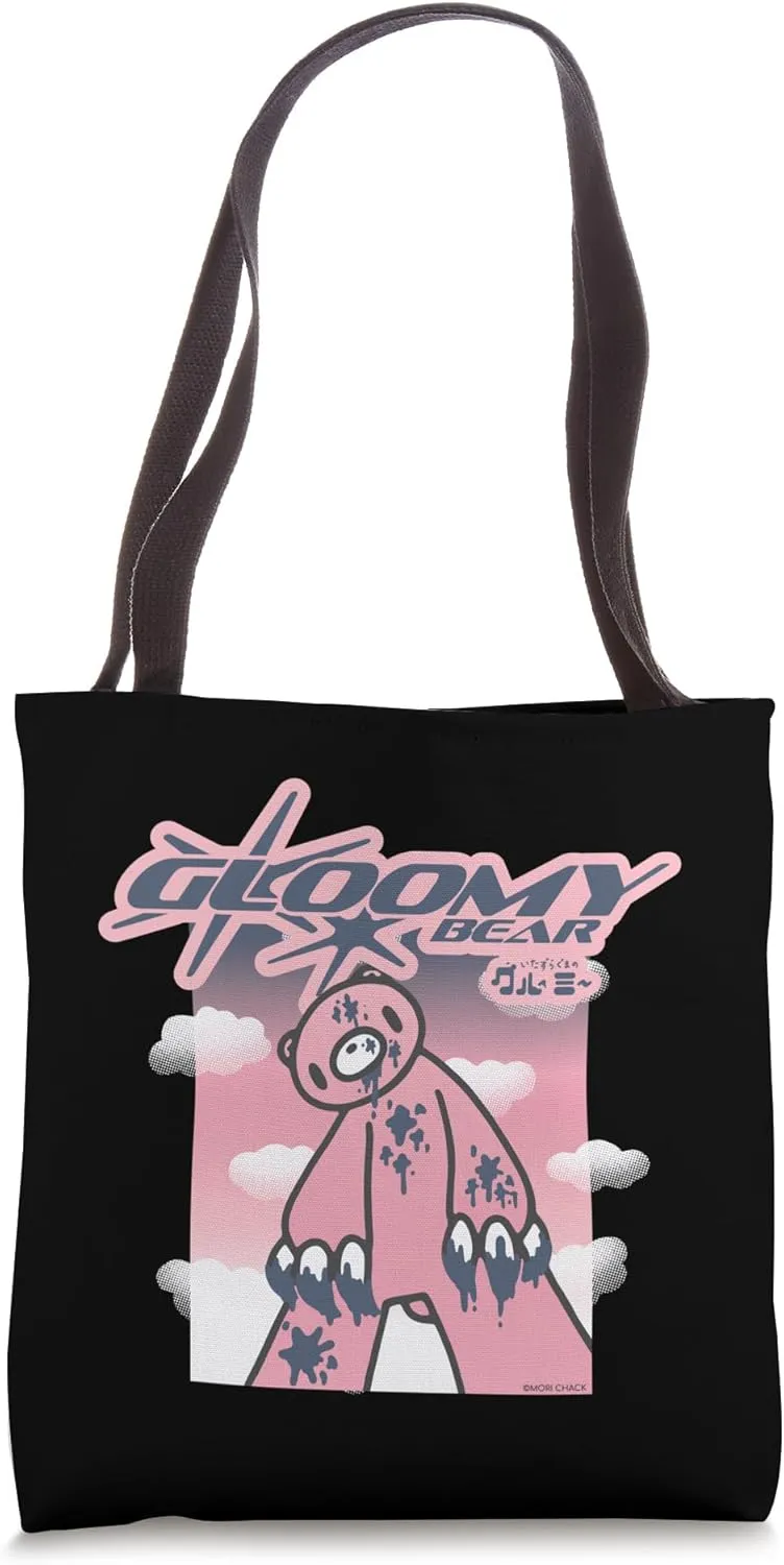 Gloomy Bear The Naughty Grizzly Dirty Claw Cloud Scene Anime Tote Bag