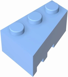 Gobricks GDS-595 3x2 Wedge Brick (Right) Compatible with 6564 All Major Brick Brands Toys Building Blocks Technical Parts Assembles DIY (212 Bright Light Blue(053),500)