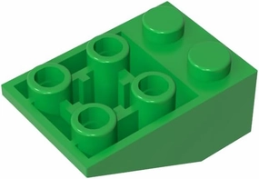 Gobricks GDS-598 ROOF Tile 2X3 Compatible with 3747 All Major Brick Brands Toys Building Blocks Technical Parts Assembles DIY (37 Bright Green(043),500)