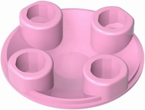 Gobricks GDS-608 Slide Shoe Round 2X2 Compatible with 2654 54196 All Major Brick Brands Toys Building Blocks Technical Parts Assembles DIY (222 Bright Pink (011),1000)