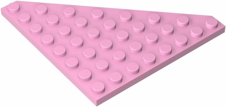 Gobricks GDS-700 8x8 Wedge Plates Compatible with 30504 All Major Brick Brands Toys Building Blocks Technical Parts Assembles DIY (150 PCS,222 Bright Pink(011))