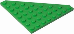 Gobricks GDS-700 8x8 Wedge Plates Compatible with 30504 All Major Brick Brands Toys Building Blocks Technical Parts Assembles DIY (150 PCS,37 Bright Green(043))