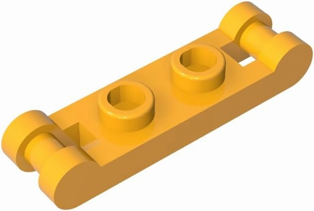 Gobricks GDS-734 Plate Special 1x2 with Handles on Ends compatible with 18649 All Major Brick Brands Toys ,Building Blocks ,Technical Parts ,Assembles DIY (600 PCS,191 Bright Light Orange(036))