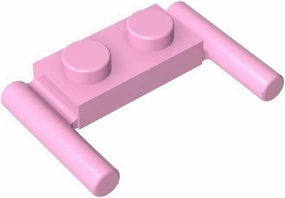 Gobricks GDS-737 Mini Handle - 1x2 Handle on Both Sides Compatible with 3839 All Major Brick Brands Toys,Building Blocks,Technical Parts,Assembles DIY (600 PCS,222 Bright Pink(011))