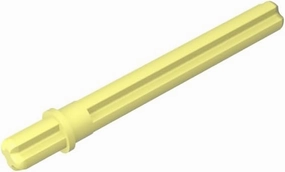 Gobricks GDS-886 Technical, Axle 5.5 with Stop Compatible with 59426 32209 All Major Brick Brands Toys Building Blocks Technical Parts Assembles DIY (1000PCS,226 Bright Light Yellow(033))